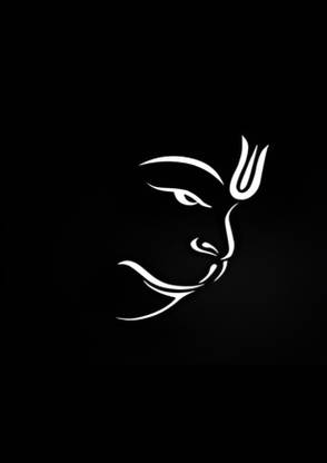 Dumdic 30 cm Hanuman Drawn A4 Strong Self Adhesive Sticker