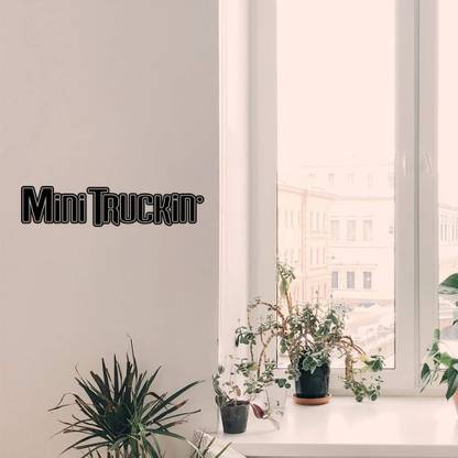 SnappyVinyl 29 cm Mini Truckin Wall Decals, Easy to Apply Self Adhesive Sticker