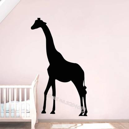 SnappyVinyl 42 cm Simple design Giraffe Silhouette Self Adhesive Sticker