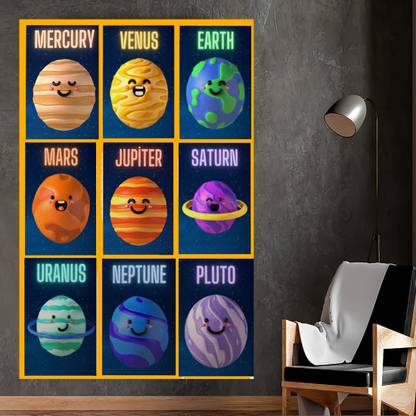 Emo 116.1288 cm Tarot Zodiac Astrology Wall Decoration Sticker for Office 18x12Inc Self Adhesive Sticker