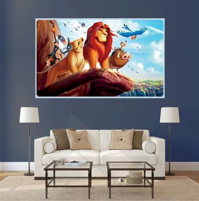 PARTHDECORE 91 cm Disney The Lion King Simba Wall Sticker Self Adhesive Sticker
