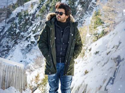 Online Collection 30.48 cm allu arjun Sticker allu arjun Poster for wall, (18 inch X 12 inch, Rolled) Non-Reusable Sticker