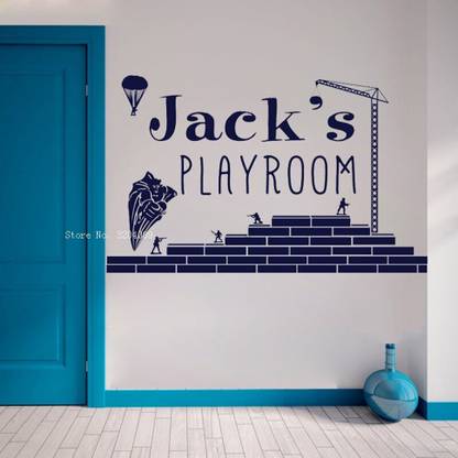 Xskin 65 cm Custom Personalized Playroom Sign Self Adhesive Sticker