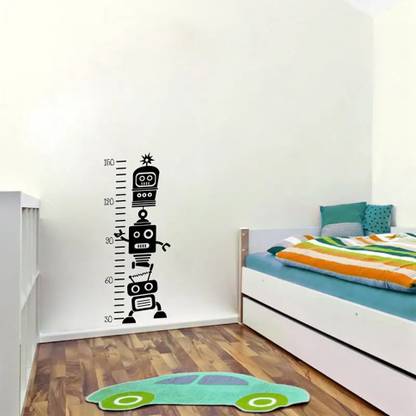 SnappyVinyl 60 cm Robot Growth Chart Self Adhesive Sticker