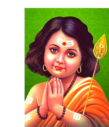 Eltass 30 cm Murugan wall sticker - Lord murgan wall sticker for pooja room Self Adhesive Sticker