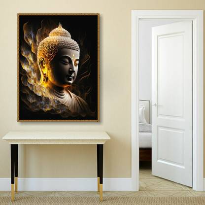 DivineDesigns 61 cm Buddah Fire Flames Vinyl Sticker Self Adhesive Sticker