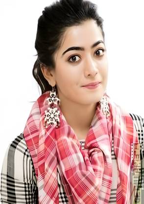 Dumdic 30 cm Cute Rashmika Mandanna A4 Strong Self Adhesive Sticker