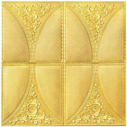 Pozet 77 cm Wall Stickers/DIY Decorative Furniture, Door Foam Tiles Wall Sticker Panels Self Adhesive Sticker