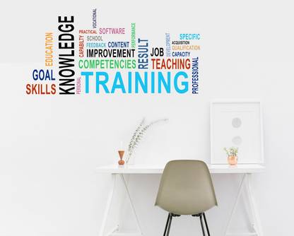 WALLSTICK 100 cm Office Quotes Removable Sticker