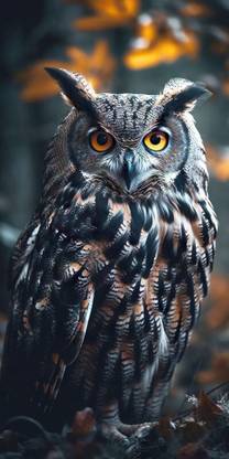 swaroopa 16.5 inch Owl A3 size non tearable sticker Self Adhesive Sticker