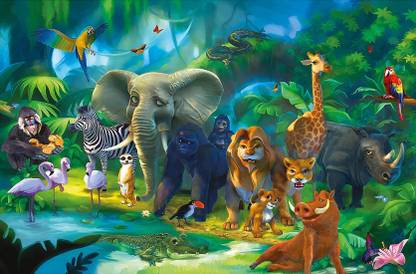 Zrintly 91 cm Kids Room (Posters-36Inch X 24Inch) Self Adhesive Sticker