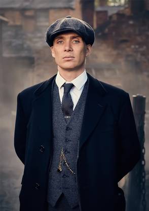 santer 30 cm Tommy Shelby Wall Sticker - Peaky Blinders Tommy Wall Sticker - Glossy 300 GSM Self Adhesive Sticker