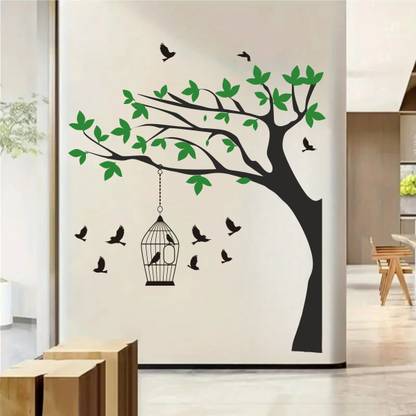 Psychedelic Collection 91 cm Decorative and attractive designer sticker 5 Self Adhesive Sticker