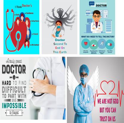 Wall gallery 45.72 cm Doctor Clinic Decorative Wall Glowing Sticker For Clinic, Hospital, 18 x12 Inc Self Adhesive Sticker