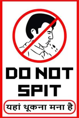 The Printpack 28 cm Do not Spit Sticker Double-sided Sticker