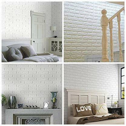 PMSHK Vinyl Decorative White Wallpaper