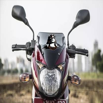 The Printpack 15 cm For Bike God Adiyogi Strong Gumming Vinyl Self Adhesive Sticker