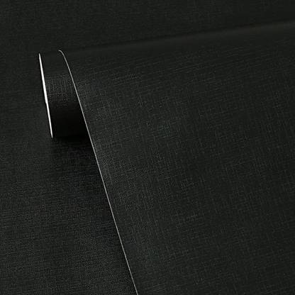 Flipkart SmartBuy 1000 cm Black Plain Matte Self Adhesive Wallpaper (1000 cm X 45 cm ) Self Adhesive Sticker
