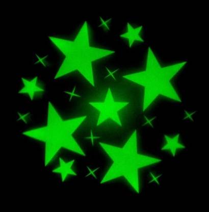 NAGINA'S 1 inch Galaxy radium night glowing star glow in the dark Glow in the Dark Sticker