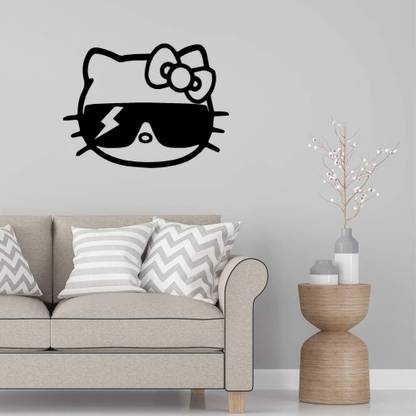 Xskin 29 cm Hello Kitty Lady Gaga Cool Sunglasses Self Adhesive Sticker