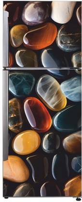 decorplusdecal 60 cm Premium Glossy Pebble Stone Print Waterproof Vinyl Sticker Size 152x60 cm Self Adhesive Sticker