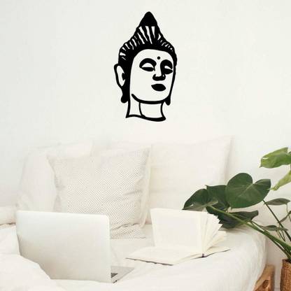 Xskin 29 cm Buddha Buddhist Wall Decals, Easy to Apply and Remove, 29cm Self Adhesive Sticker