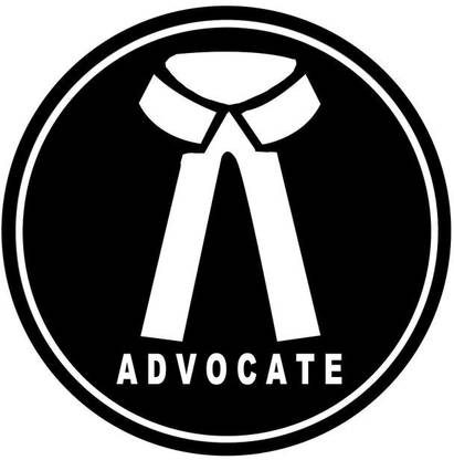 SSICONIC 3.5 inch Advocate Logo Radium tape 3.5x3.5 size Pack of 1 Self Adhesive Sticker