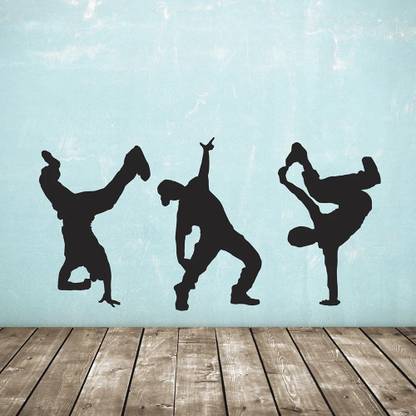 SnappyVinyl 57 cm Hip Hop Dance Self Adhesive Sticker