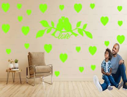 Sanu Creation 60 cm Beautiful Glowing Sticker with Shining Attributes Glow in the Dark Design 44 Glow in the Dark Sticker