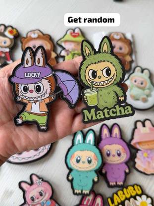 Kawaii 2.5 inch Labubu fridge magnets get random three Magnetic Sticker