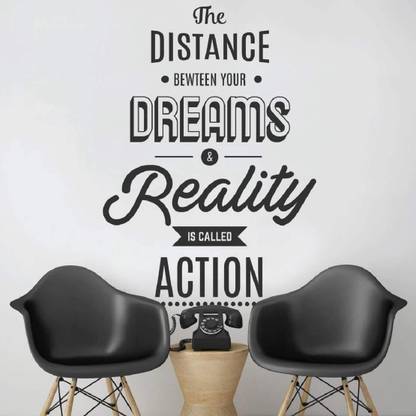 Nazry 60 cm the distances is reality wall stickres Self Adhesive Sticker