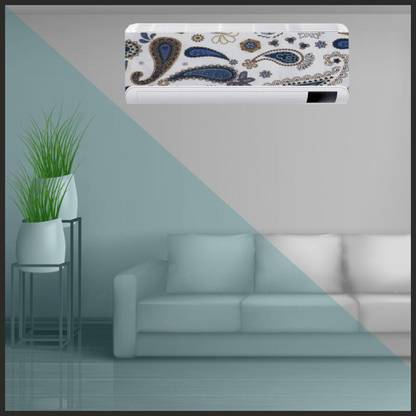 MANISHDECOR 91 cm Creative abstract pattern ac sticker air conditioner sticker size (36x14 inch) Self Adhesive Sticker