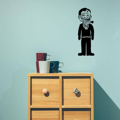 SnappyVinyl 29 cm Family Troll Dad Internet Meme Self Adhesive Sticker