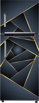 Design Decor 24 inch 3D Pattern Fridge Sticker | Double Door Fridge Stickers | Refrigerators Sticker Self Adhesive Sticker
