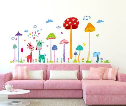 Littlebuds Giraffe Medium Vinyl Wallstickers (140 cm x 70 cm)