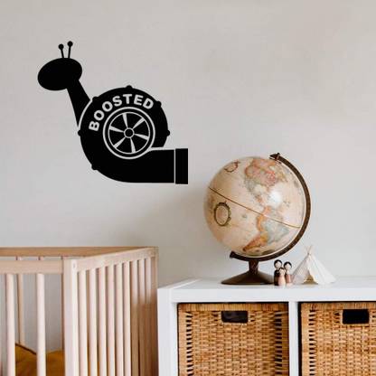 Xskin 29 cm Boosted Snail Turbo NOS2 Wall Decals Easy to Apply Self Adhesive Sticker