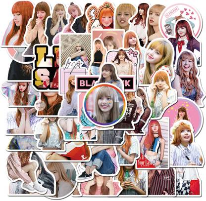 HASTHIP 8 cm BLACKPINK Member Lisa Sticker Phone Case Sticker Decorative Self Adhesive Sticker