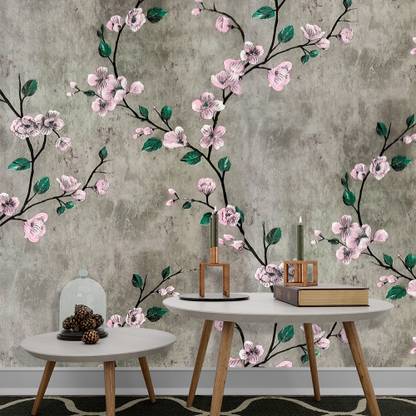 RoseCraft 600 cm 3D Stylish Floral Design Self Adhesive Wallpaper 28 sqft ( 45cm x 600cm ) Self Adhesive Sticker