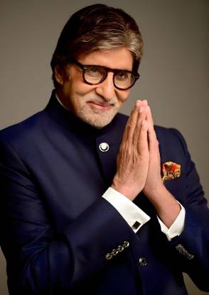 Dumdic 30 cm Namaskar Amitabh Bachchan A4 Strong Self Adhesive Sticker