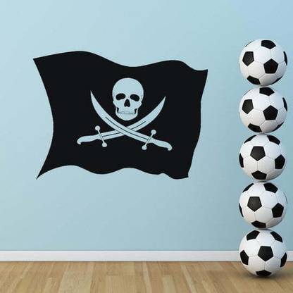 Xskin 40 cm Pirate Flag Jolly Roger Self Adhesive Sticker
