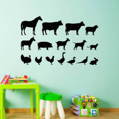 SnappyVinyl 27 cm Farm Animals Sheep Self Adhesive Sticker