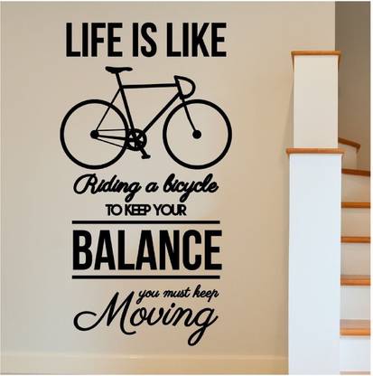 marvellous 80 cm m_bicycleriding Self Adhesive Sticker