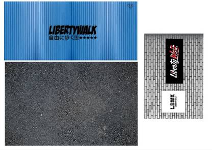 ZET 15 cm LBWK Diorama Sticker for Hotwheels Garage Self Adhesive Sticker