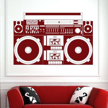 Xskin 38 cm Ghetto Blaster 80's Stereo Tape Deck Self Adhesive Sticker
