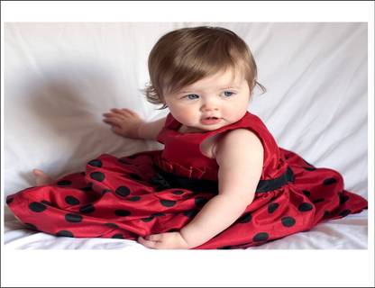 Vijaya enterprises 80 cm Cute baby girl poster for kidsroom,livingroom,poster size (80x50 cm ) Self Adhesive Sticker