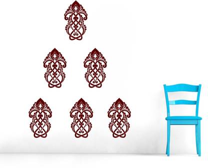 DreamKraft 30 cm Wall Sticker (best sathiya motif,Surface Covering Area - 180 x 102 cm) 6 Qty. Self Adhesive Sticker