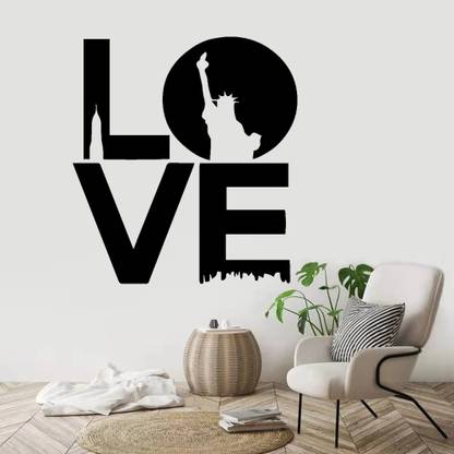 Xskin 32 cm Love New York , Wall Stickers Home Decor Waterproof Wall Decals Self Adhesive Sticker