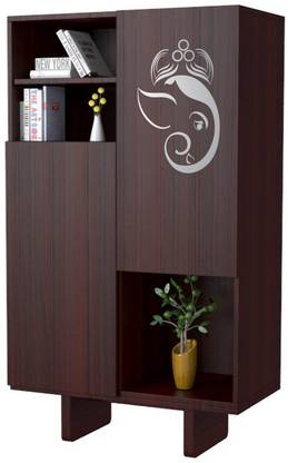 WALLDESIGN 30.48 cm My Ganesha Silver (Medium) Self Adhesive Sticker