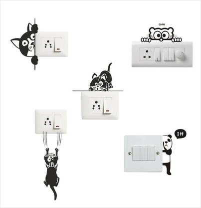 Self Adhesive 9 cm Switch Board Sticker