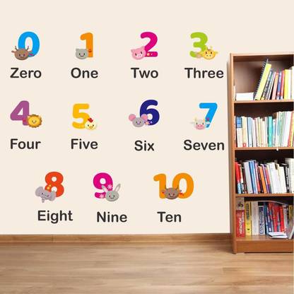 stylishdecor 70 cm m...counting number Self Adhesive Sticker